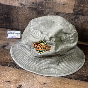 Baltimore Orioles Bucket Hat MLB Diamond Infield Embroidered Logo